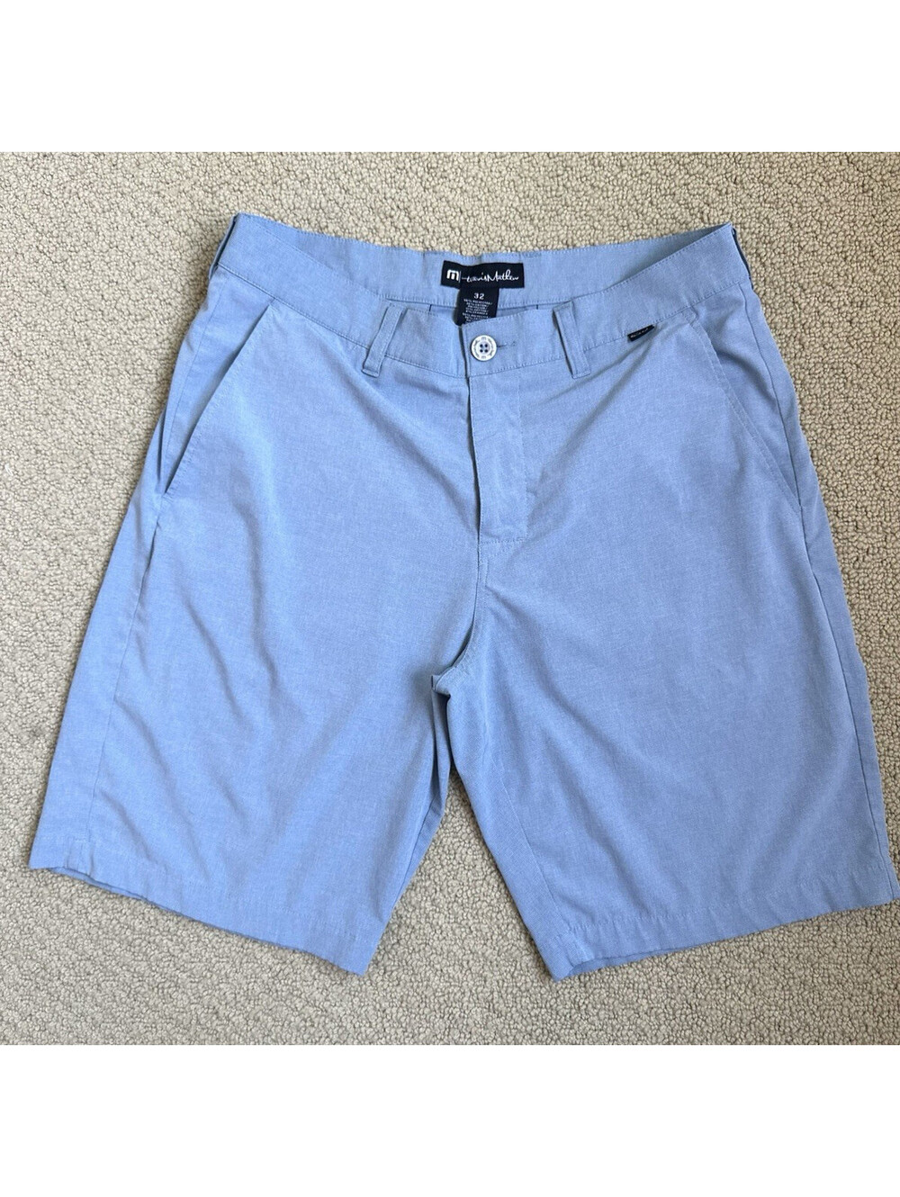 Travis Mathew Mediterranean Blue Golf Shorts Men's 32